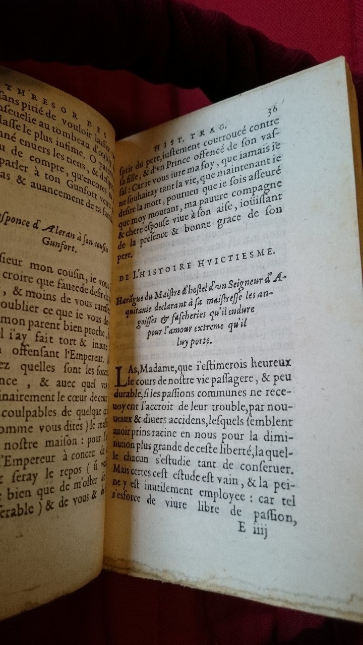 1581 - Pierre Le Voirier et Gervais Mallot - Trésor des histoires tragiques - BnF Richelieu