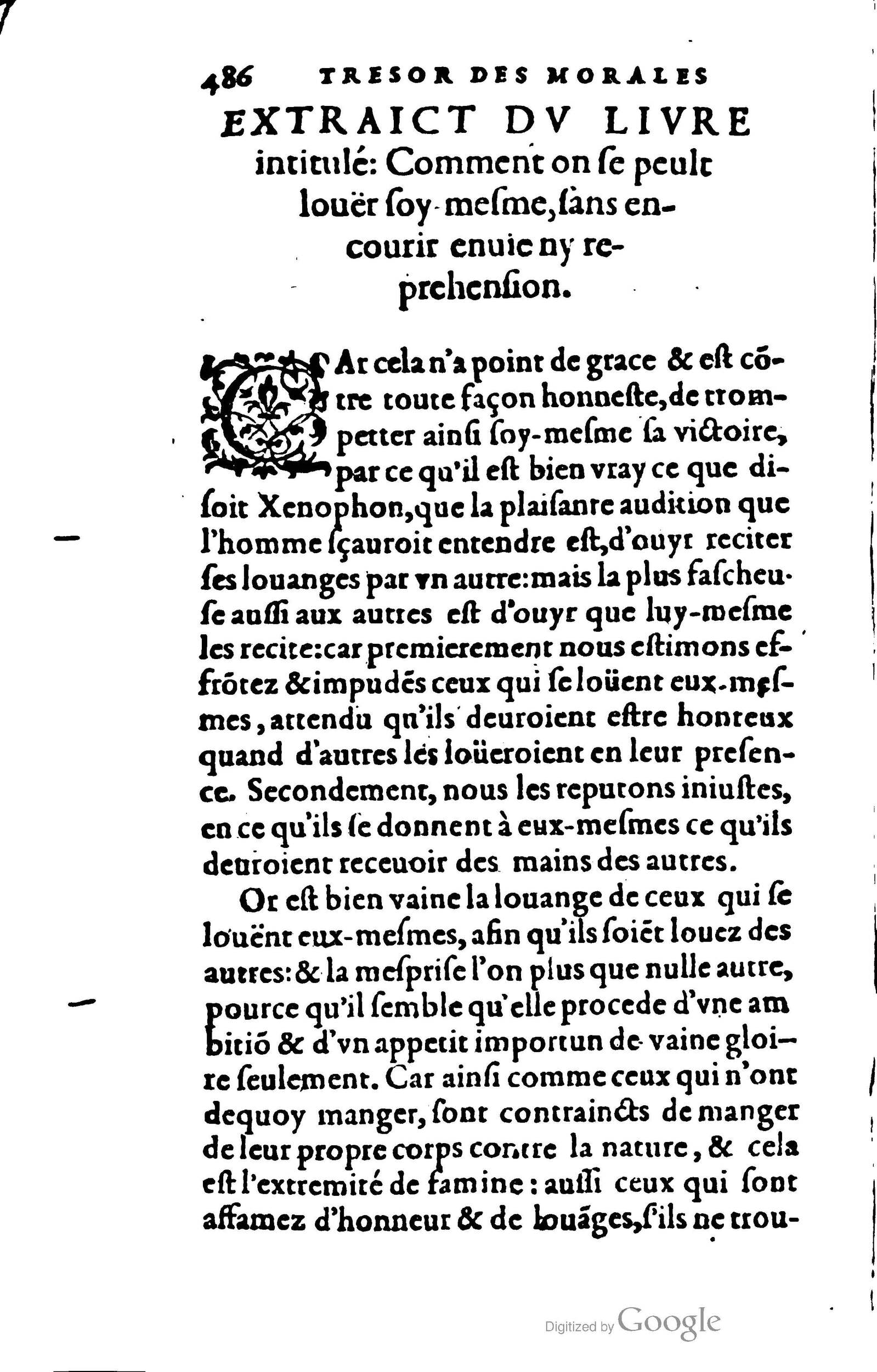 1578 - Jean Poupy - Trésor des morales de Plutarque - BSB Munich