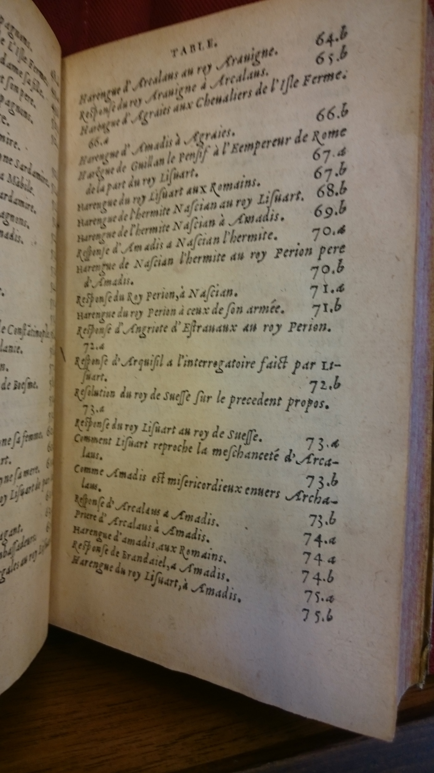 1559 - Jean Longis et Robert Le Mangnier - Trésor des Amadis - BM Lyon