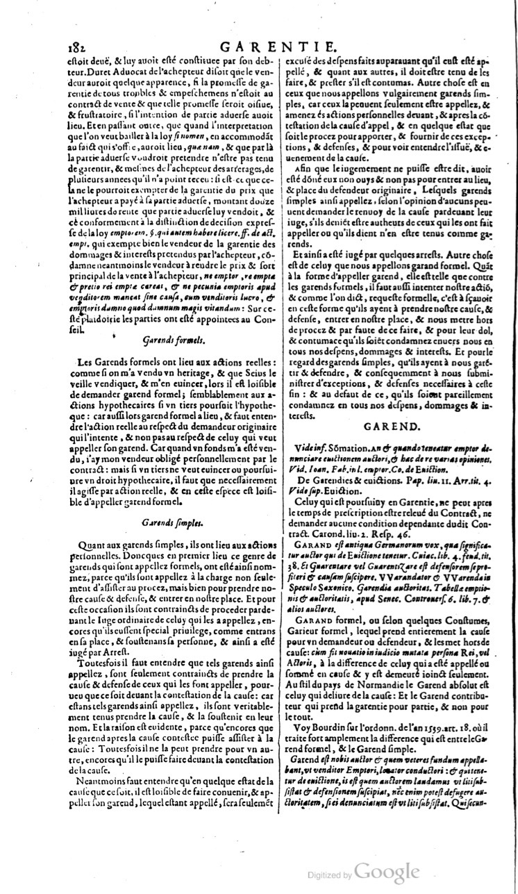 1629 - Veuve Nicolas Buon - Trésor du droit français (21754 T. 2) - BM Lyon