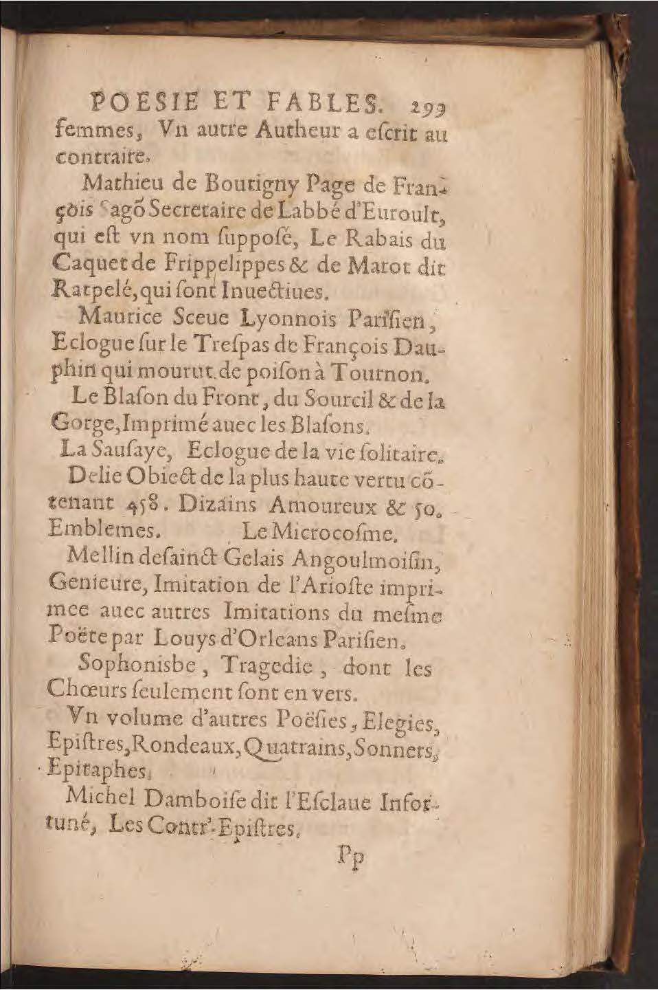 1602 - François Jacquin - Trésor des bons esprits français - BnF Arsenal