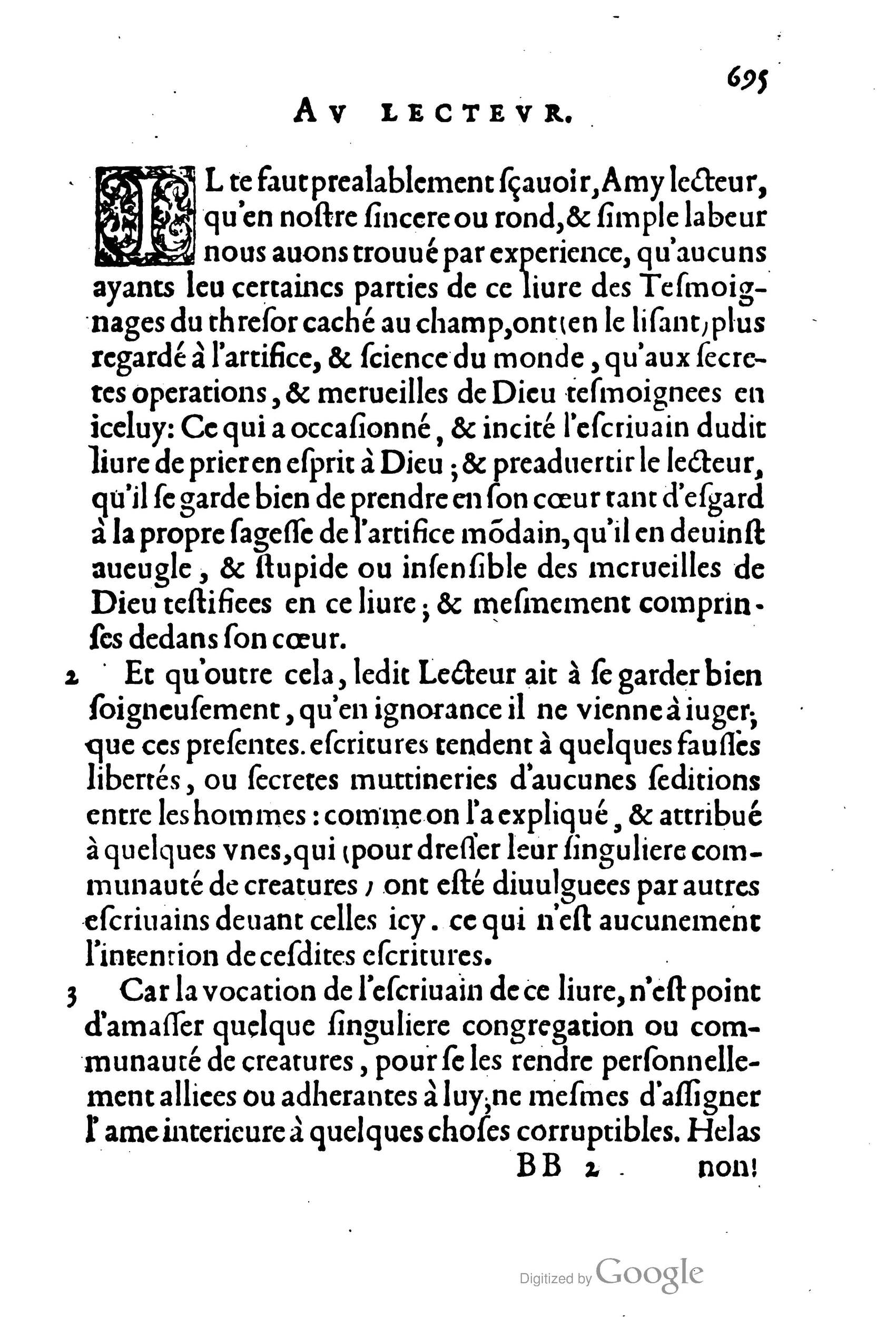 1581c. - Christophe Plantin - Le Livre des témoignages du Trésor caché au champ - Amsterdam 1581c. - Christophe Plantin - Le Livre des témoignages du Trésor caché au champ - Amsterdam