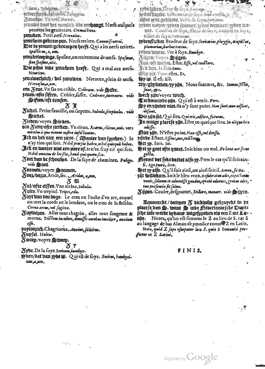 1573 - Christophe Plantin - Trésor du langage bas-allemand - BM Lyon
