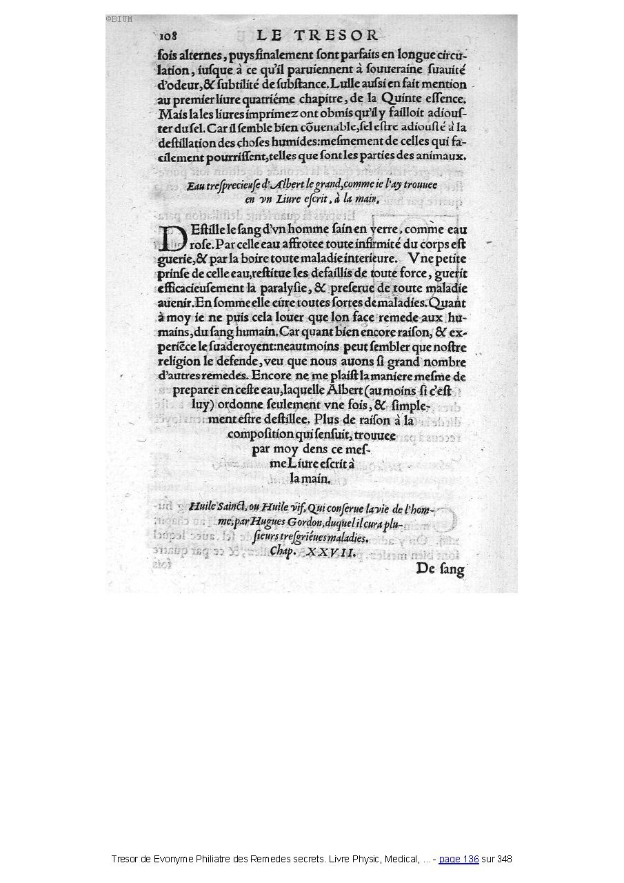 1555 - Balthazar Arnoullet - Trésor d’Évonyme Philiatre - Université Paris Cité