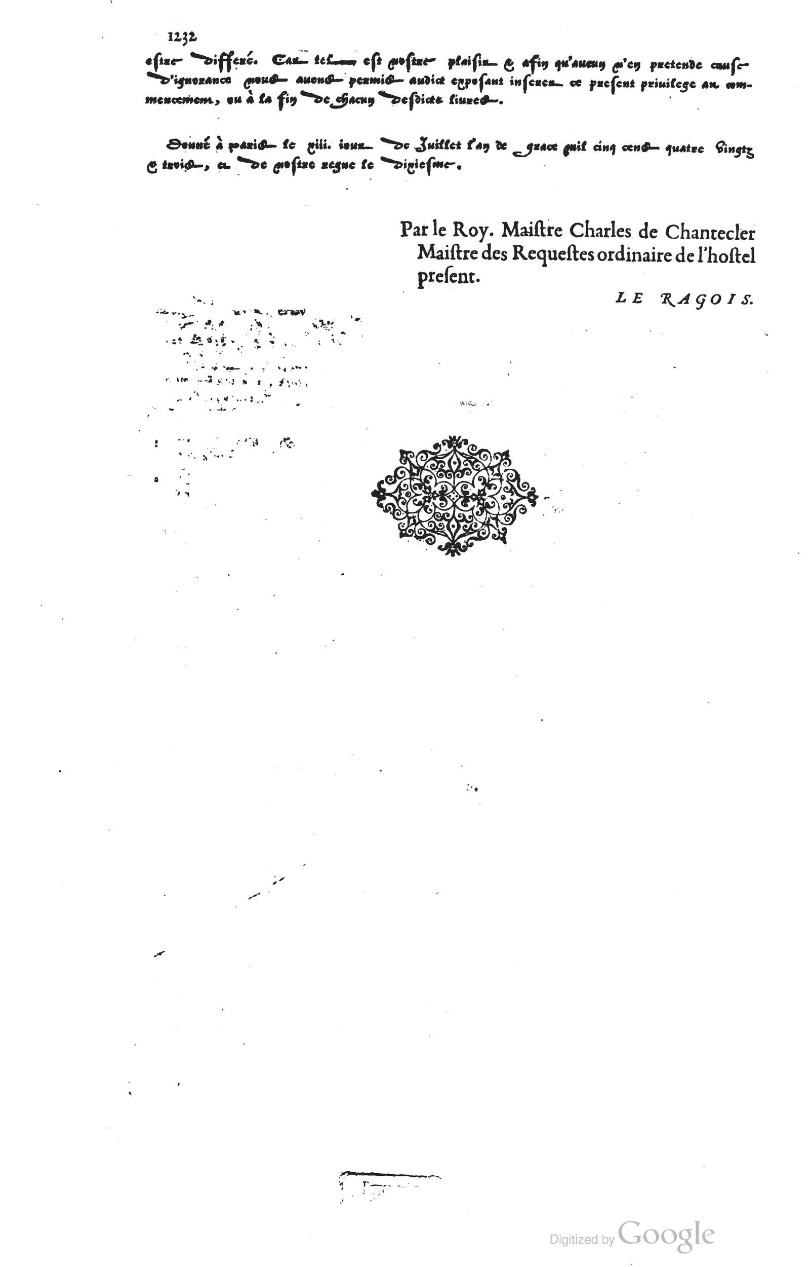 1585 - Barthélemy Honorat - Bibliothèques françaises - BSB Munich