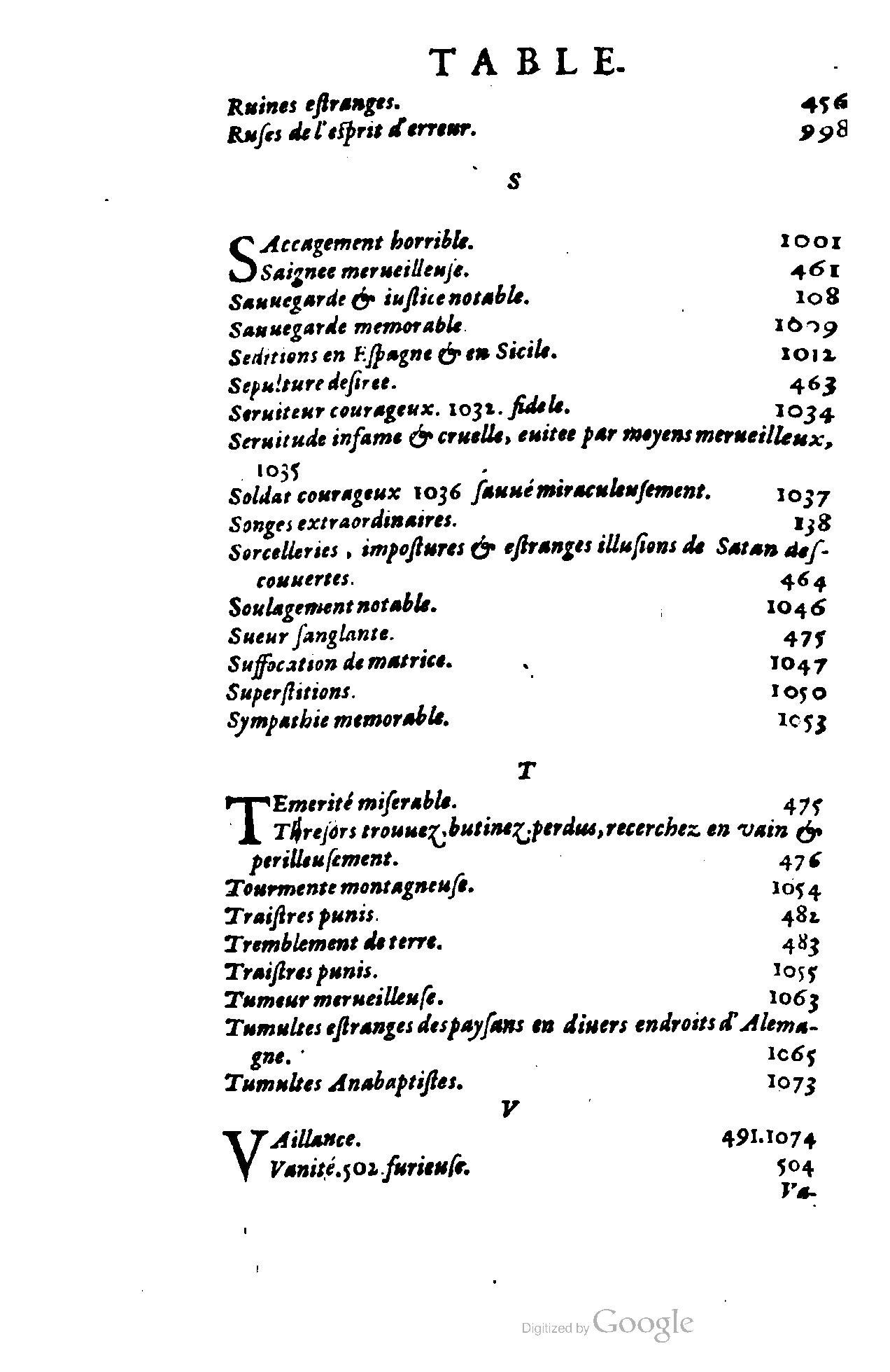1620 - Samuel Crespin - Trésor d’histoires admirables et mémorables - BCU Lausanne