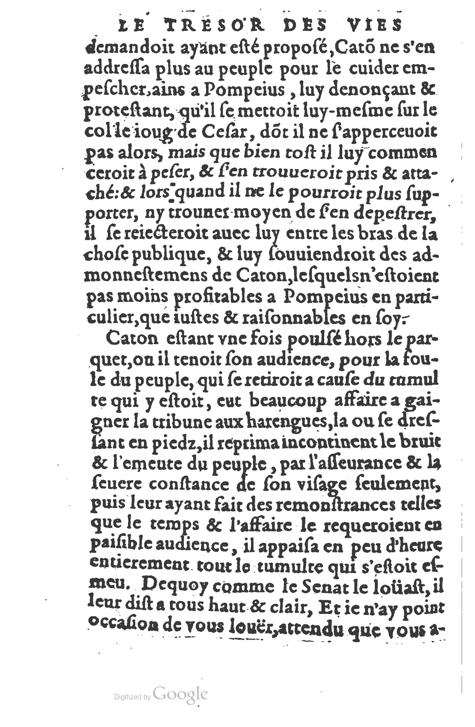 1577 - Claude Micard - Trésor des vies de Plutarque - BSB Munich