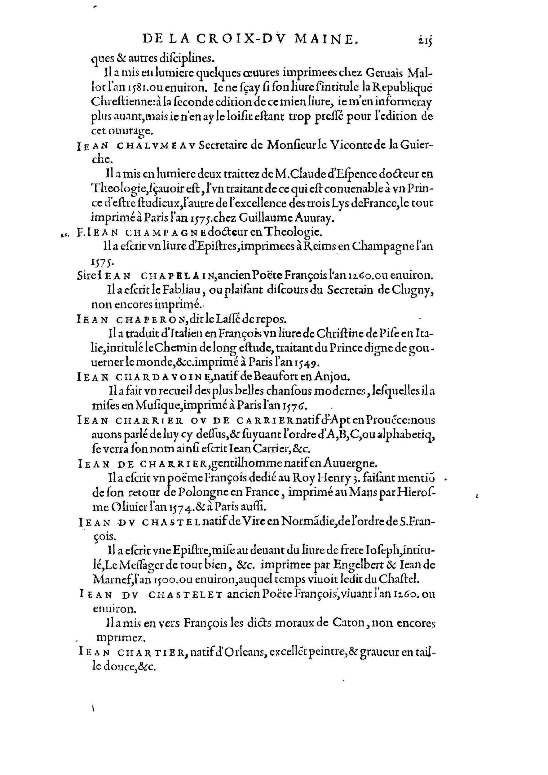 1584 - Abel L&#039;Angelier - Bibliothèques françaises - BnF