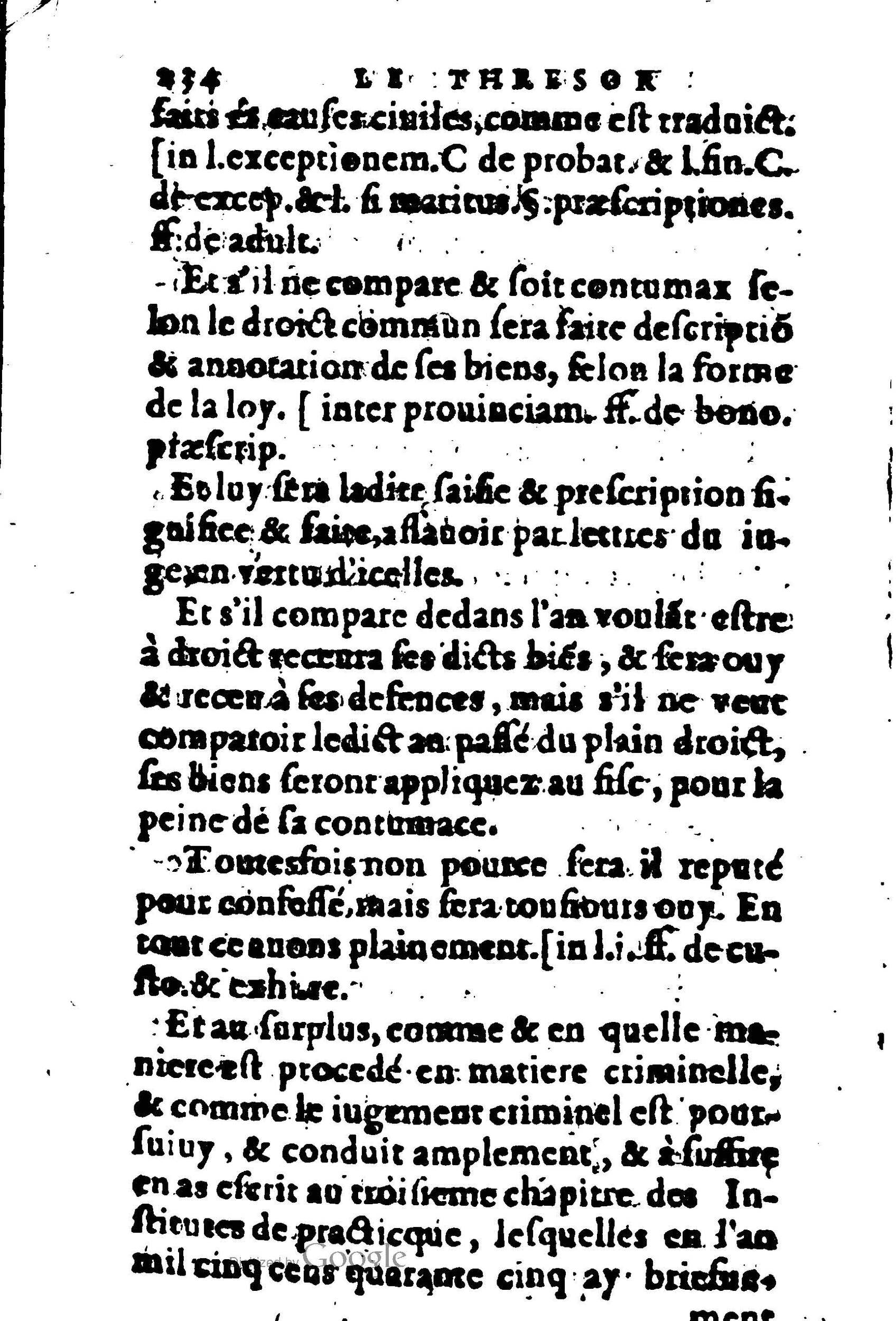1605 - Pierre Rigaud - Trésor de pratique pour les juges - BM Lyon