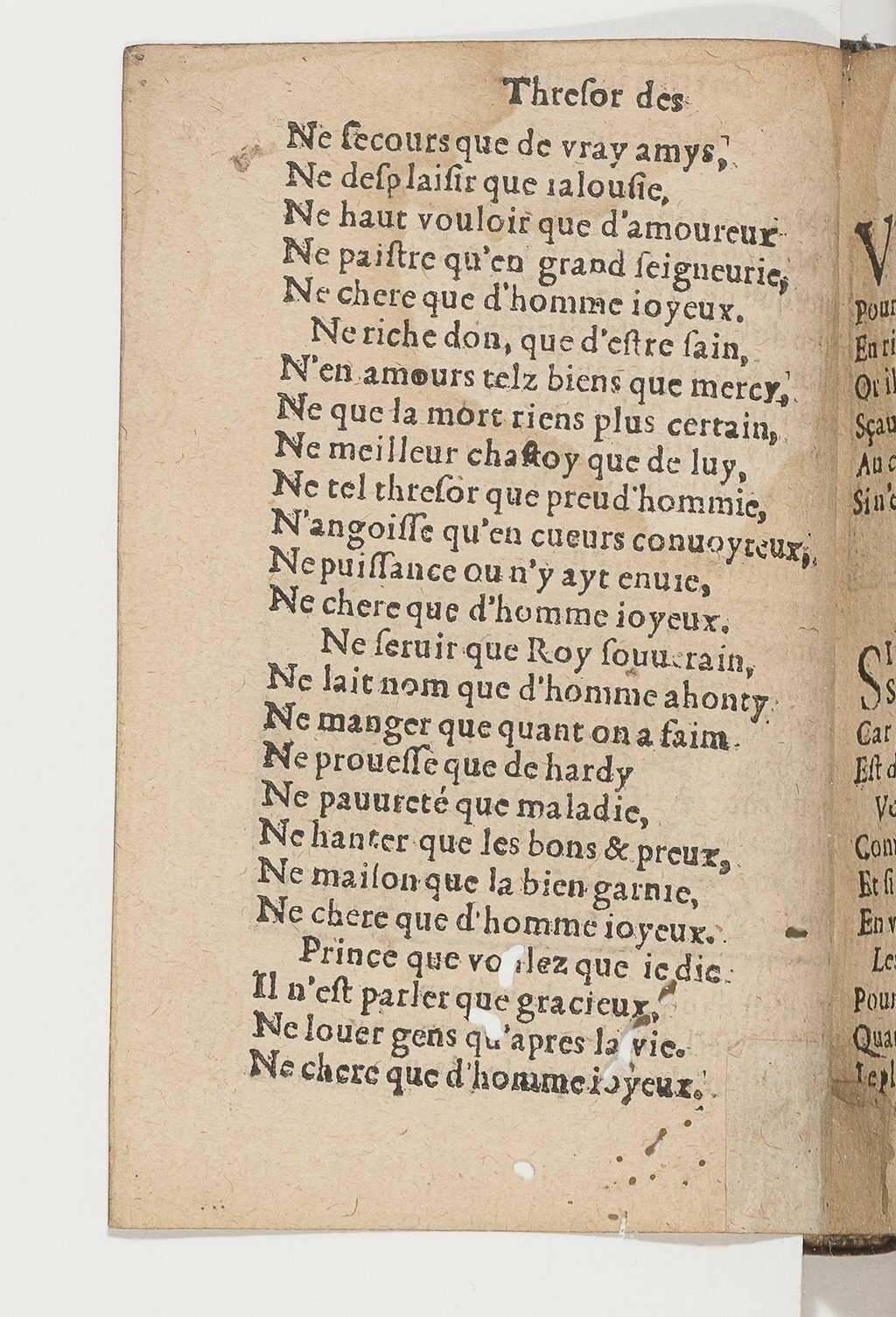 1568c. - Veuve Jean Bonfons - Trésor des joyeuses inventions du parangon de poésies - BnF Arsenal
