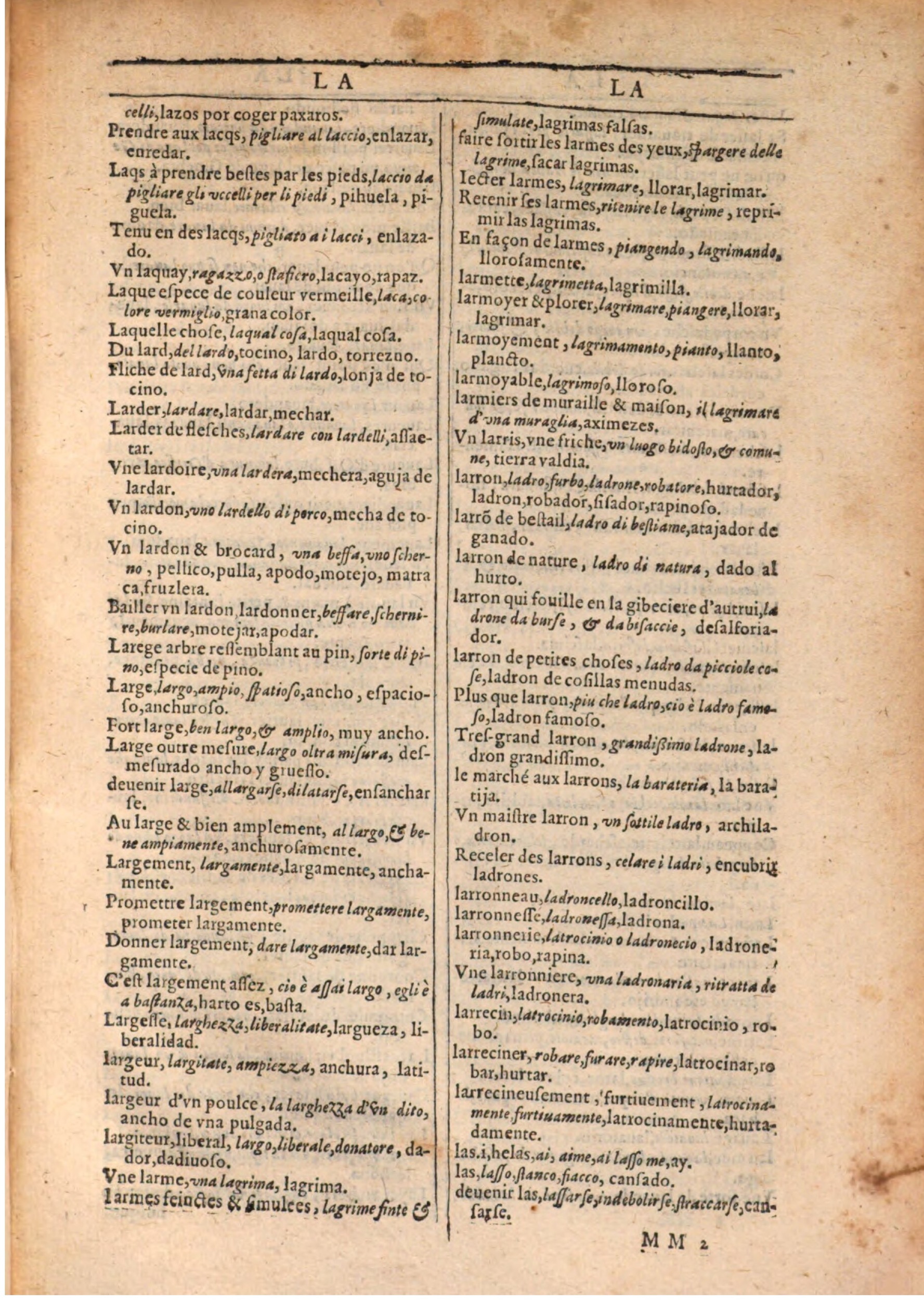 1609 - Philippe Albert et Alexandre Pernet - Trésor des trois langues française, italienne et espagnole (Seconde partie) - BSB Munich 1609 - Philippe Albert et Alexandre Pernet - Trésor des trois langues française, italienne et espagnole (Seconde partie) - BSB Munich