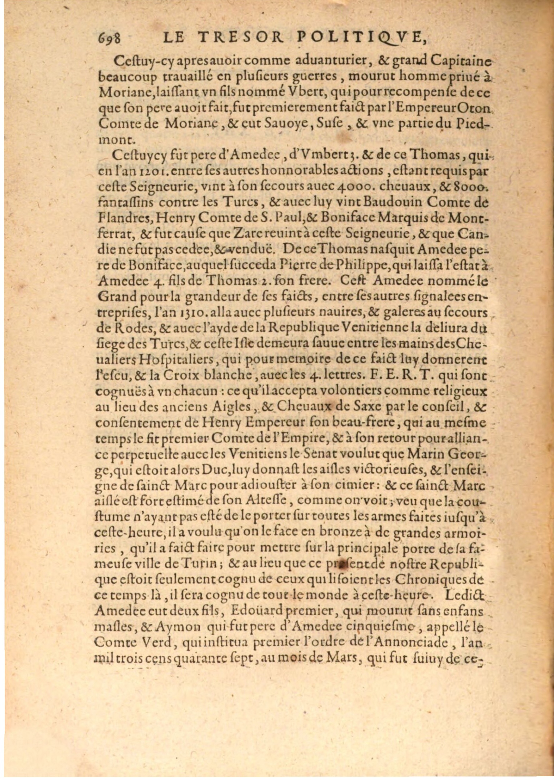 1608 - Nicolas Du Fossé - Trésor politique - BSB Munich
