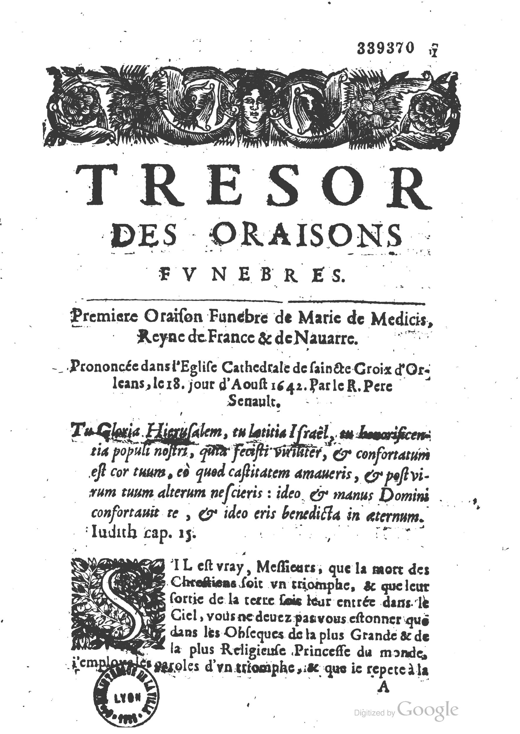 1654 Trésor des harangues, remontrances et oraisons funèbres Robin_BM Lyon_Page_430.jpg