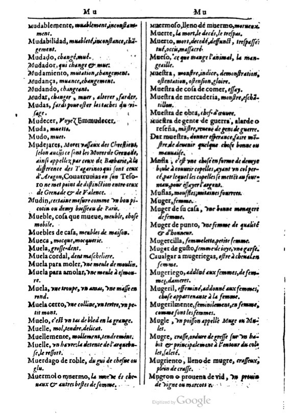 1616 - Veuve Marc Orry - Trésor des deux langues espagnole et française (Première et Seconde parties) - BM Lyon