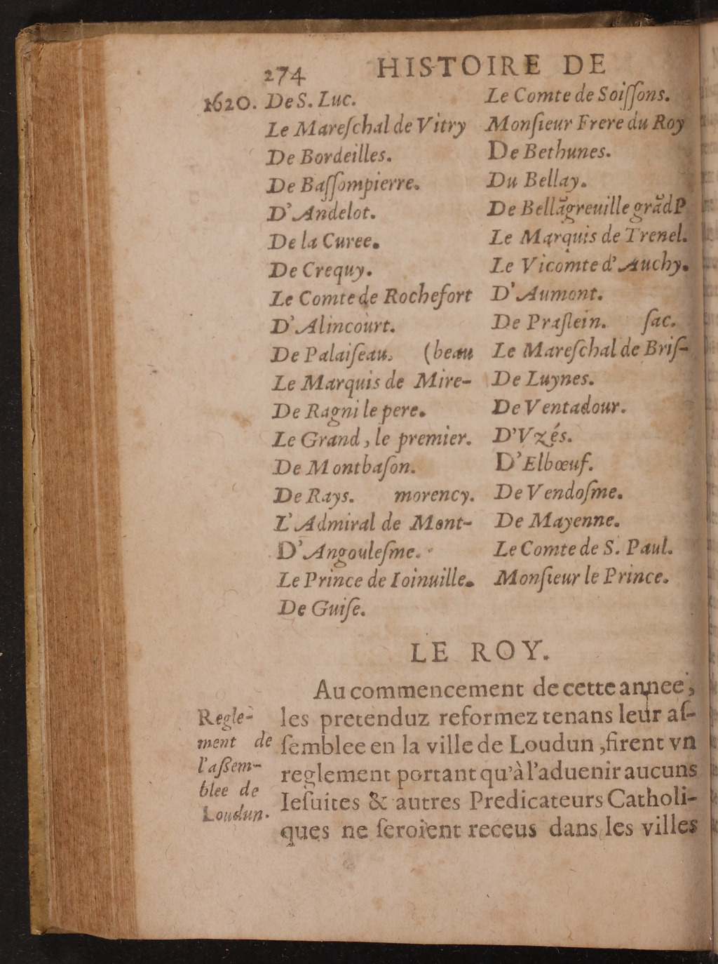1626 - Joseph Bouillerot - Trésor de l’histoire générale de notre temps - BnF Arsenal