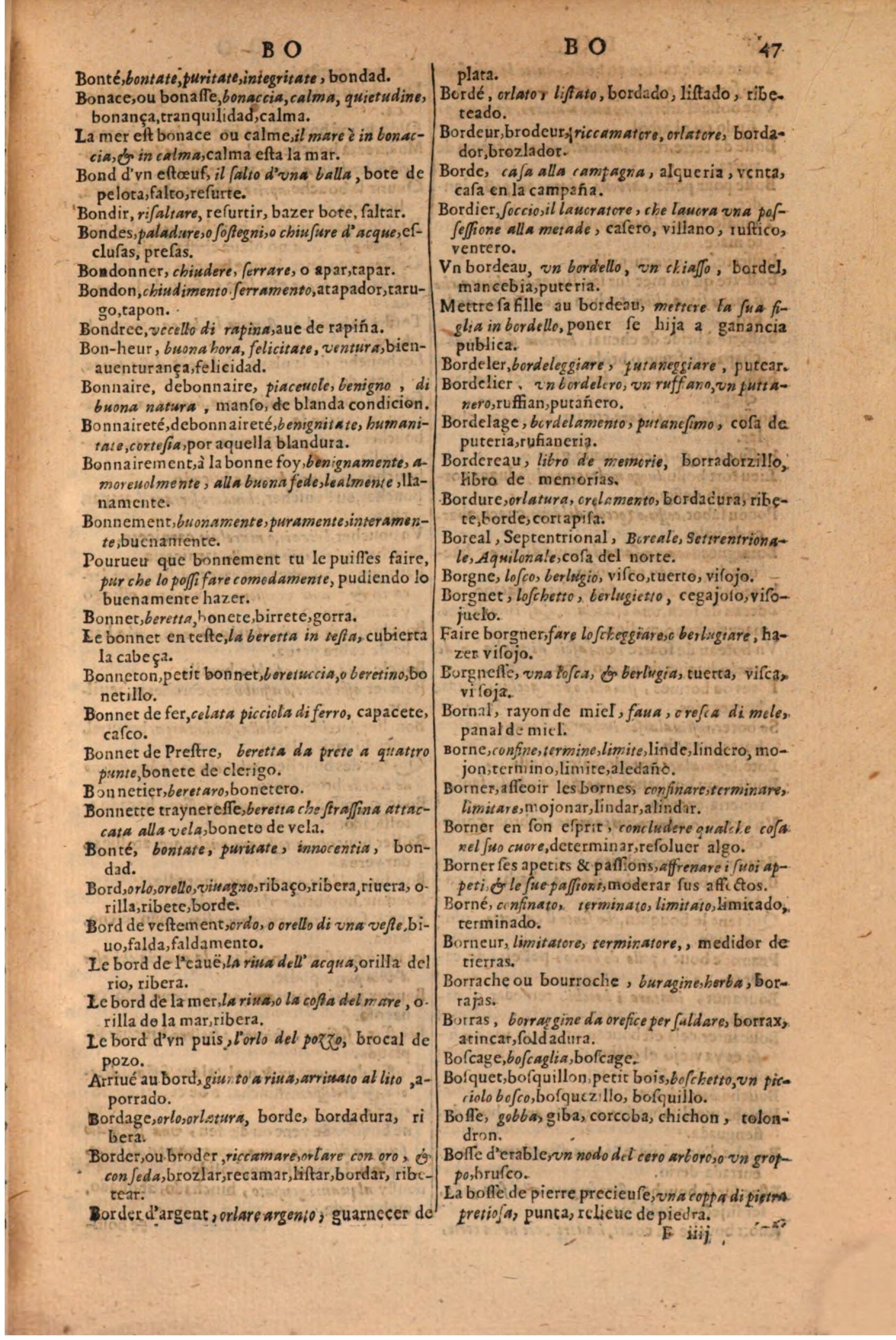 1616 - Pierre de la Rovière - Trésor des trois langues (Seconde partie) - BSB Munich