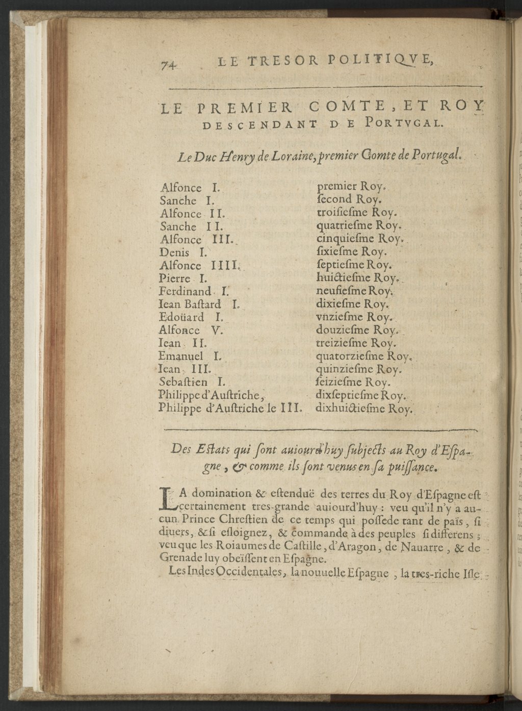 1608 - Nicolas Du Fossé - Trésor politique - BnF Tolbiac