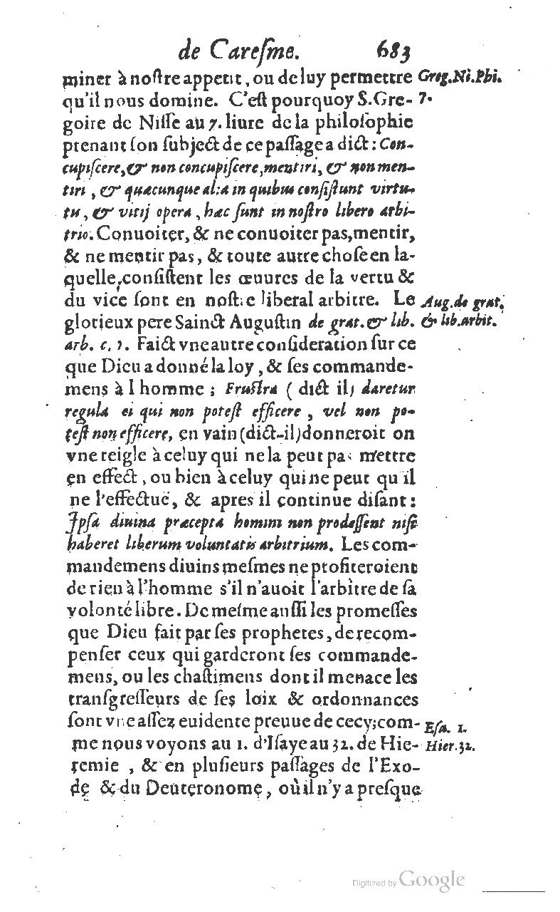 1607 - Nicolas Du Fossé - Trésor quadragésimal - T 01 - BM Lyon