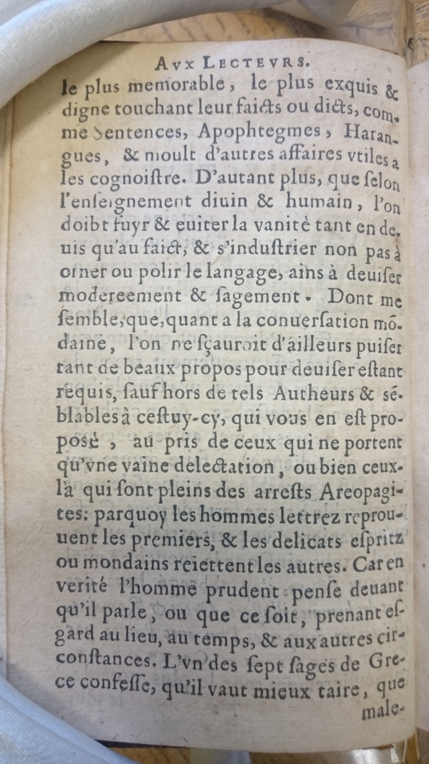 1601 - Balthazar Bellère - Trésor des vies de Plutarque - Douai Quincy