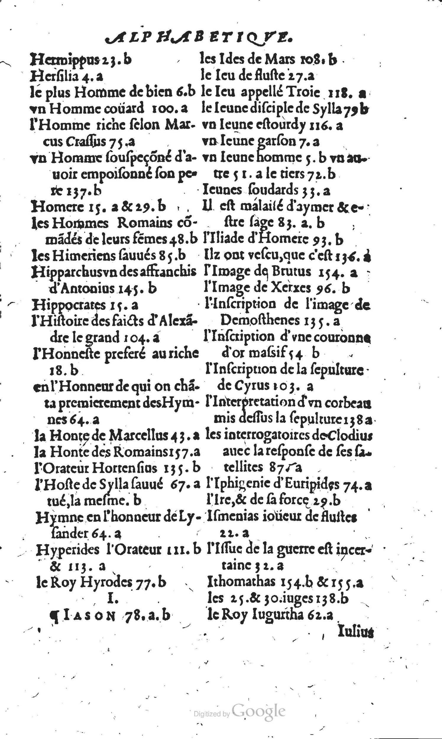 1567 - Willem Silvius - Trésor des vies de Plutarque - Anvers Musée Plantin-Moretus 1567 - Willem Silvius - Trésor des vies de Plutarque - Anvers Musée Plantin-Moretus