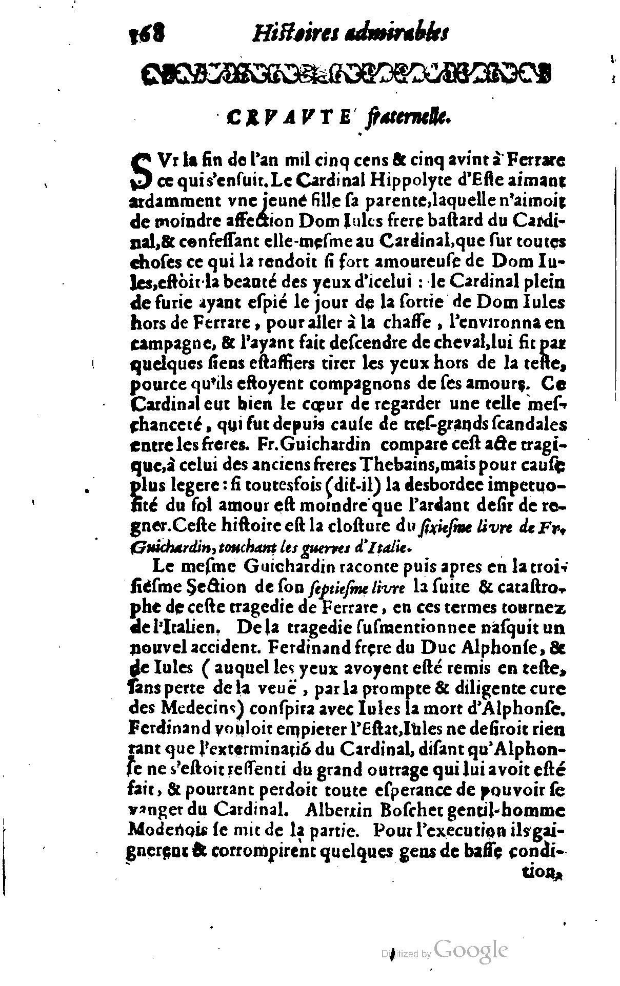 1628 - Jacques Crespin - Trésor d’histoires admirables et mémorables - BSB Munich 1628 - Jacques Crespin - Trésor d’histoires admirables et mémorables - BSB Munich
