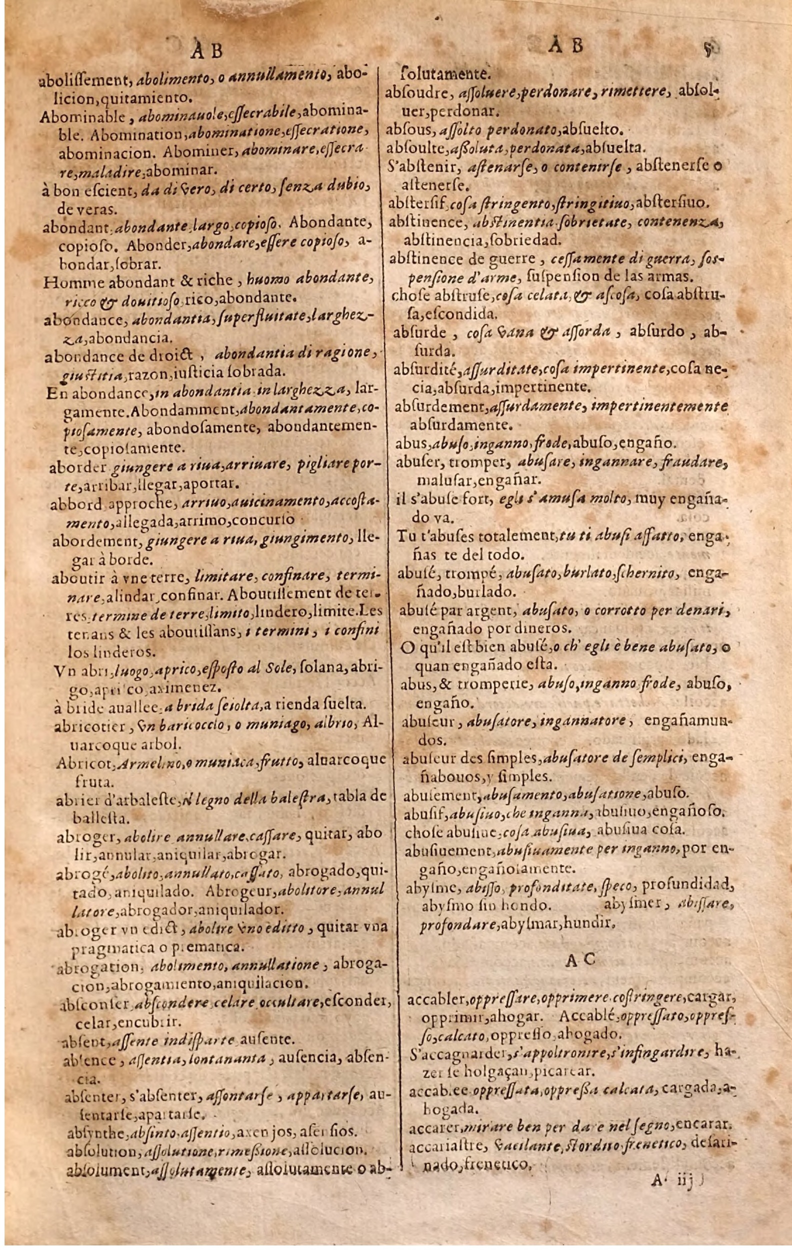 1627 - Jacques Crespin - Trésor des trois langues (Seconde partie) - Regensburg