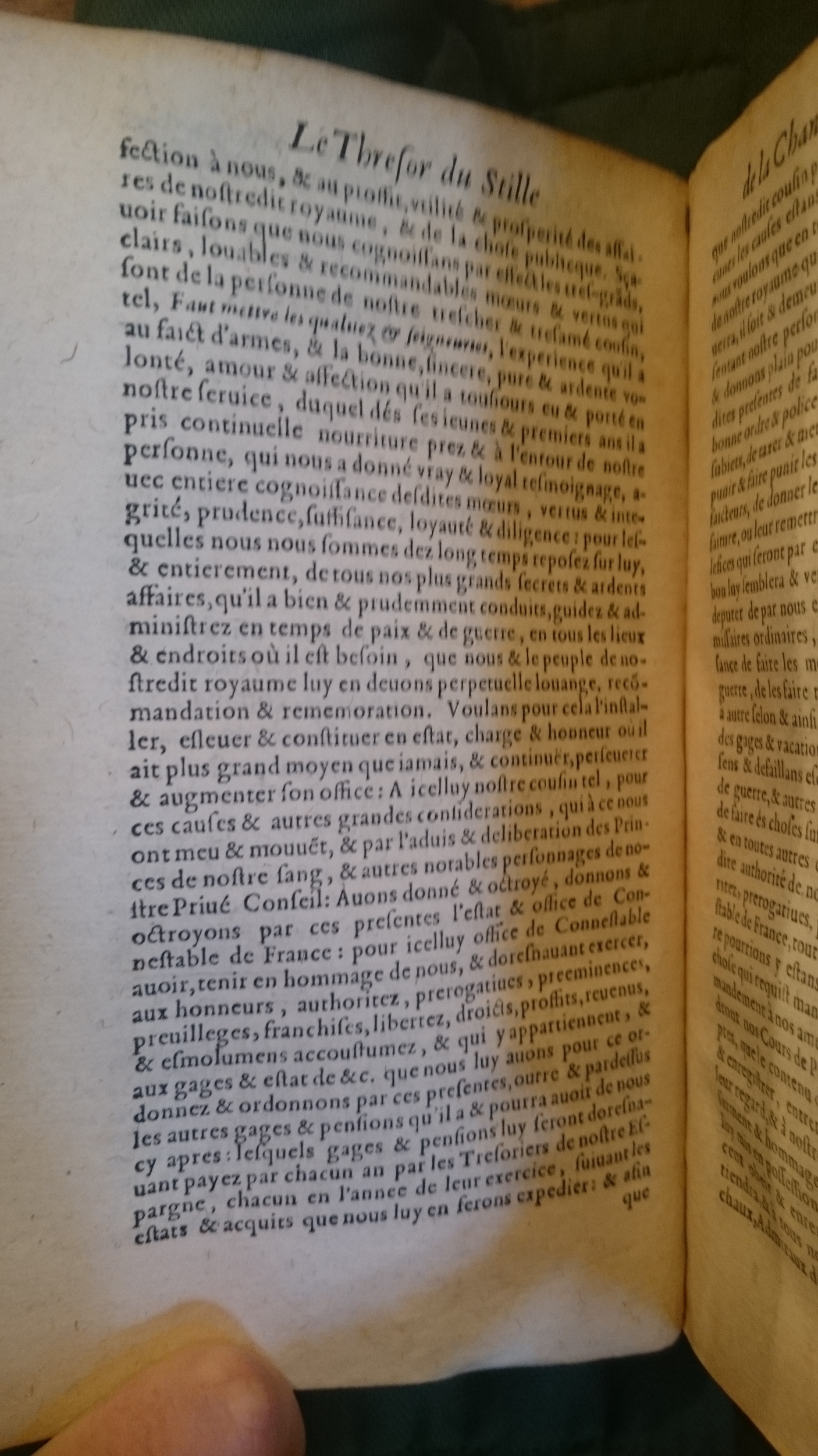 1599 - Abel Langelier - Trésor du nouveau style et protocole de chancellerie - BnF