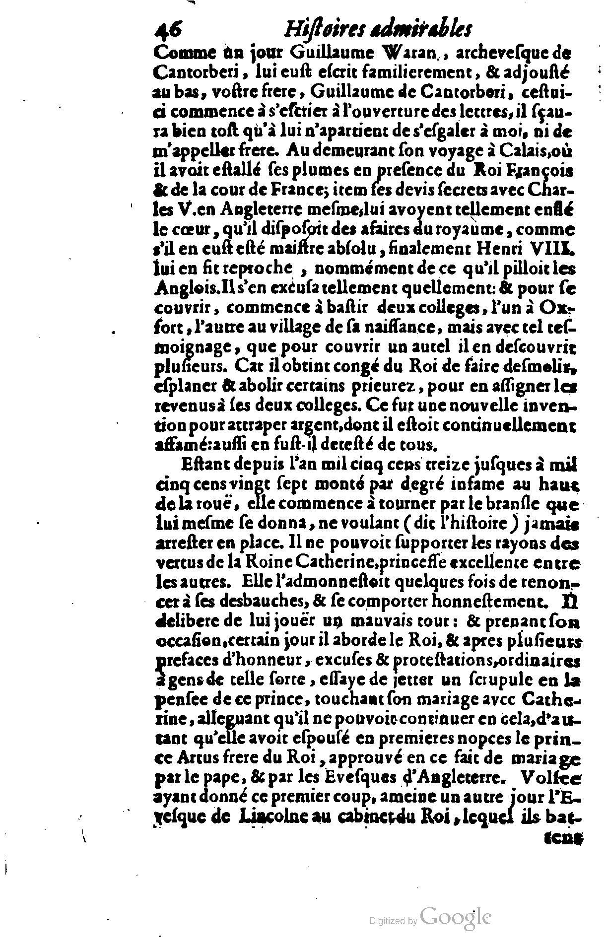 1628 - Jacques Crespin - Trésor d’histoires admirables et mémorables - BSB Munich