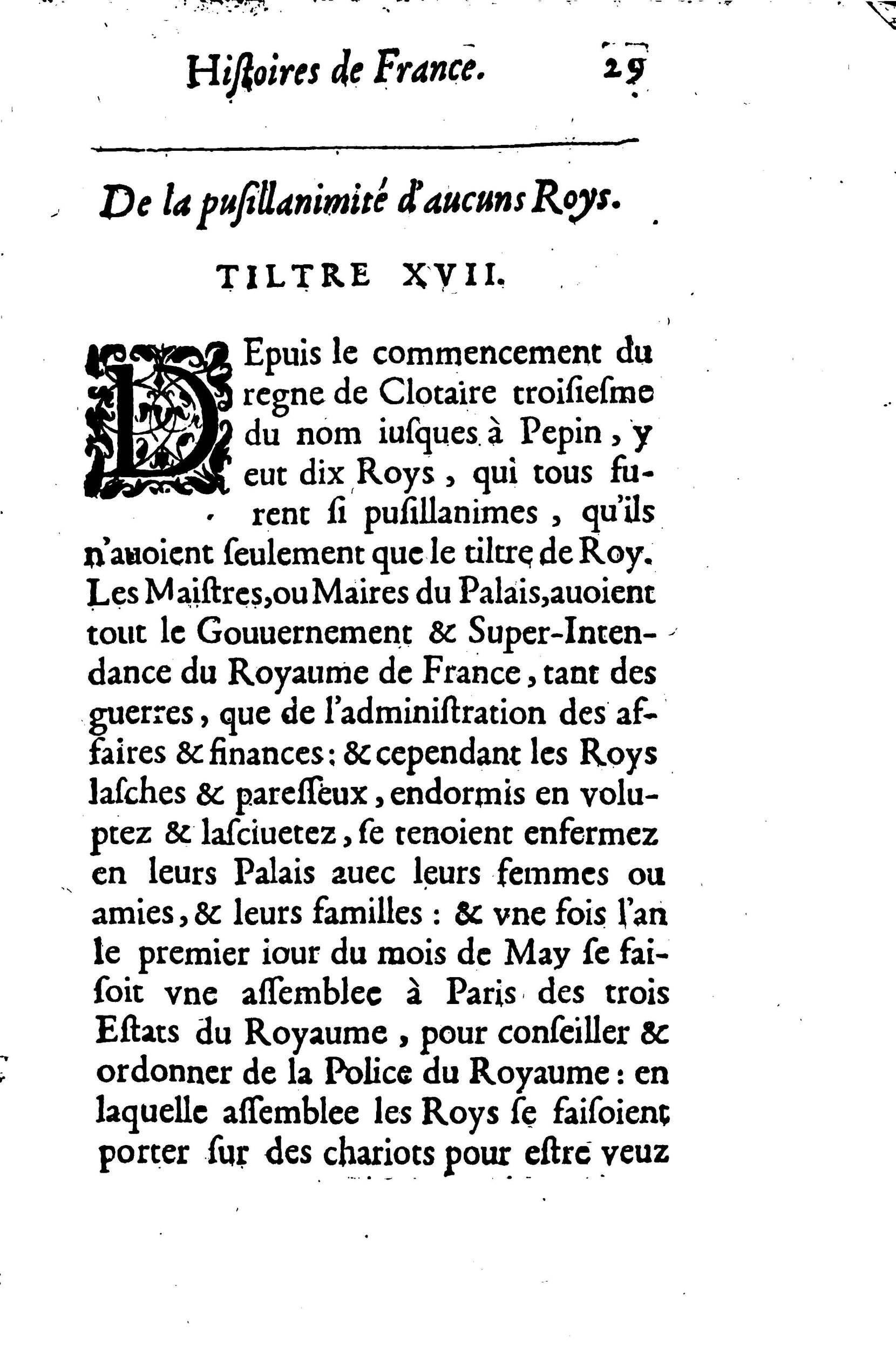 1633 - Jean Corrozet - Trésor des histoires de France - BM Lyon 1633 - Jean Corrozet - Trésor des histoires de France - BM Lyon
