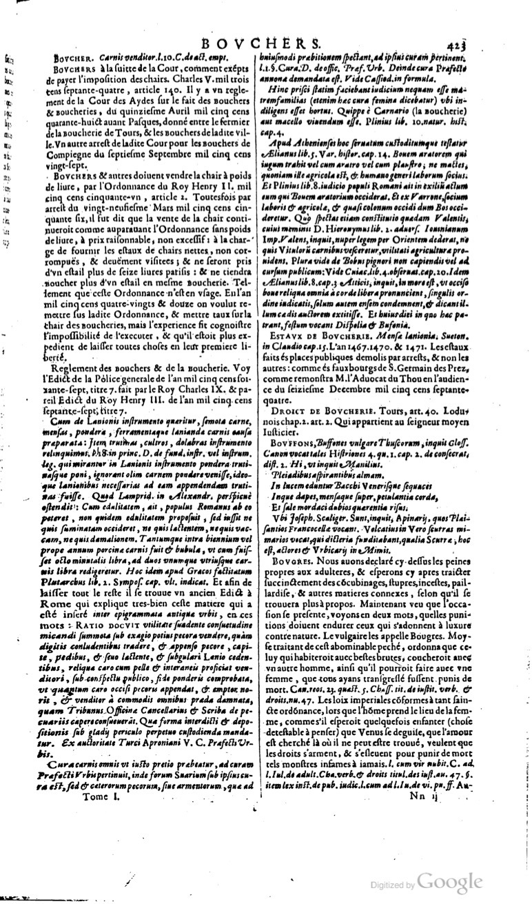 1629 - Veuve Nicolas Buon - Trésor du droit français (29620 T. 1) - BM Lyon