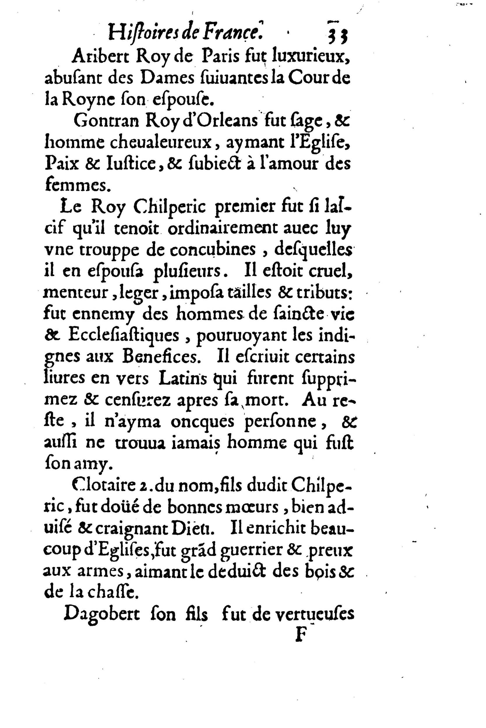 1633 - Jean Corrozet - Trésor des histoires de France - BM Lyon 1633 - Jean Corrozet - Trésor des histoires de France - BM Lyon