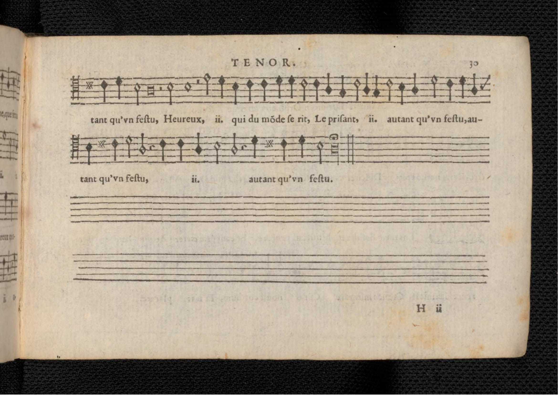 1576 - [Pierre de Saint-André] - Trésor de musique d’Orlande de Lassus Tenor - KBR Bruxelles