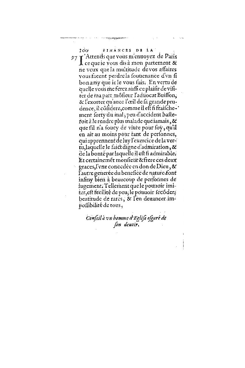 1572 - Nicolas Du Chemin - Finances et Trésor de la plume française - BM Lyon