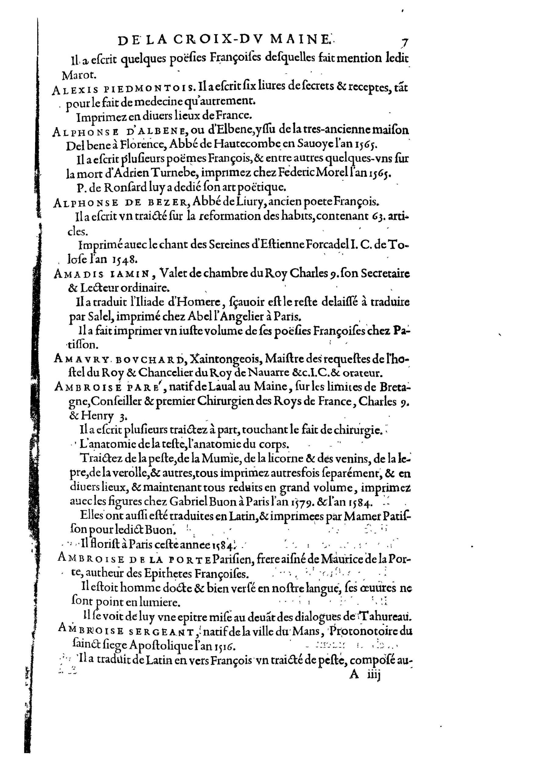 1584 - Abel L&#039;Angelier - Bibliothèques françaises - BnF