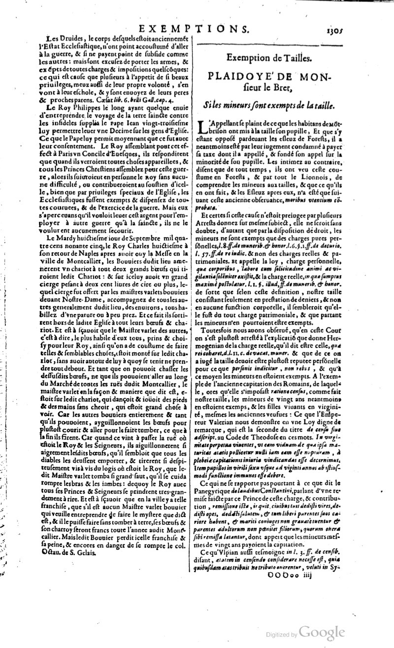 1629 - Veuve Nicolas Buon - Trésor du droit français (21754 T. 1) - BM Lyon