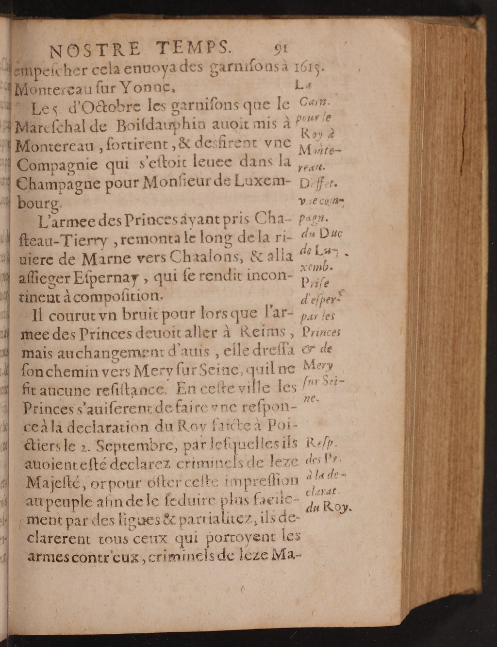 1626 - Joseph Bouillerot - Trésor de l’histoire générale de notre temps - BnF Arsenal