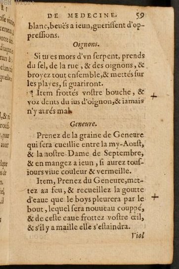 1586 - Benoît Rigaud - Trésor des fleurs et secrets de médecine - Université Paris Cité