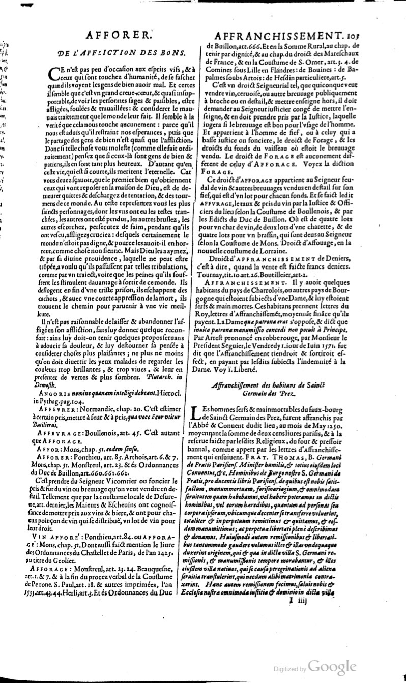 1629 - Veuve Nicolas Buon - Trésor du droit français (29620 T. 1) - BM Lyon