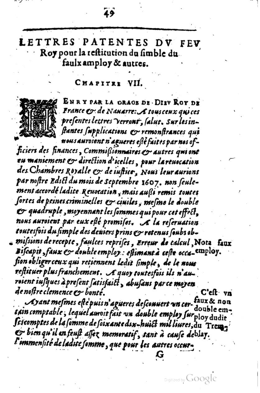 1615 - s.n. 1 - Trésor des trésors de France - BM Lyon 1615 - s.n. 1 - Trésor des trésors de France - BM Lyon