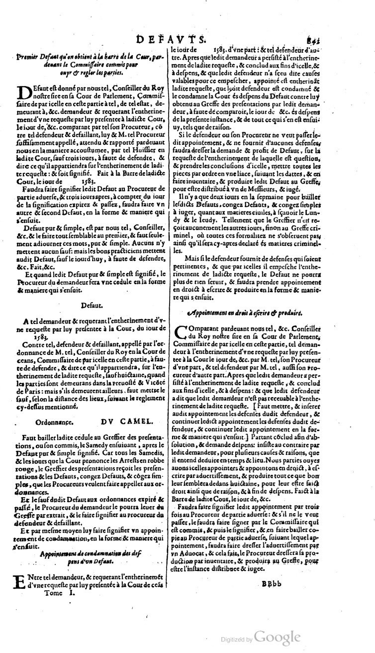 1629 - Veuve Nicolas Buon - Trésor du droit français (21754 T. 1) - BM Lyon