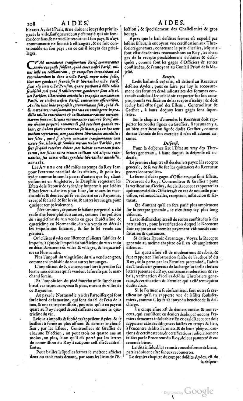 1629 - Veuve Nicolas Buon - Trésor du droit français (29620 T. 1) - BM Lyon