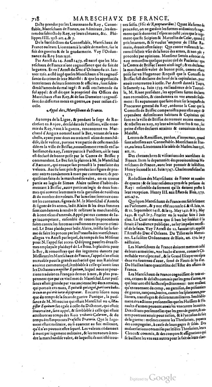 1629 - Veuve Nicolas Buon - Trésor du droit français (29620 T. 2) - BM Lyon