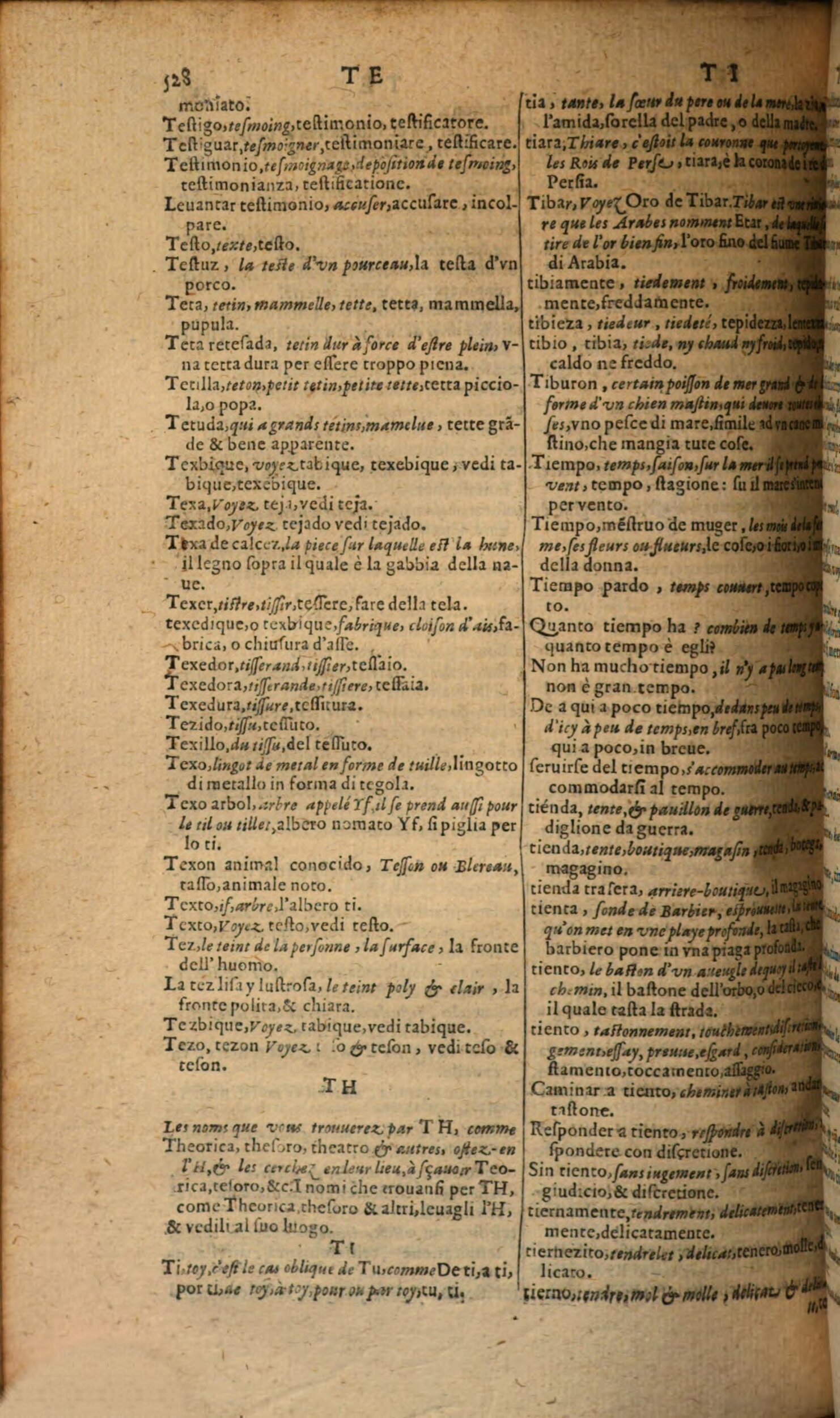 1617 - Samuel Crespin - Trésor des trois langues espagnole, française et italienne (Première partie) - Regensburg