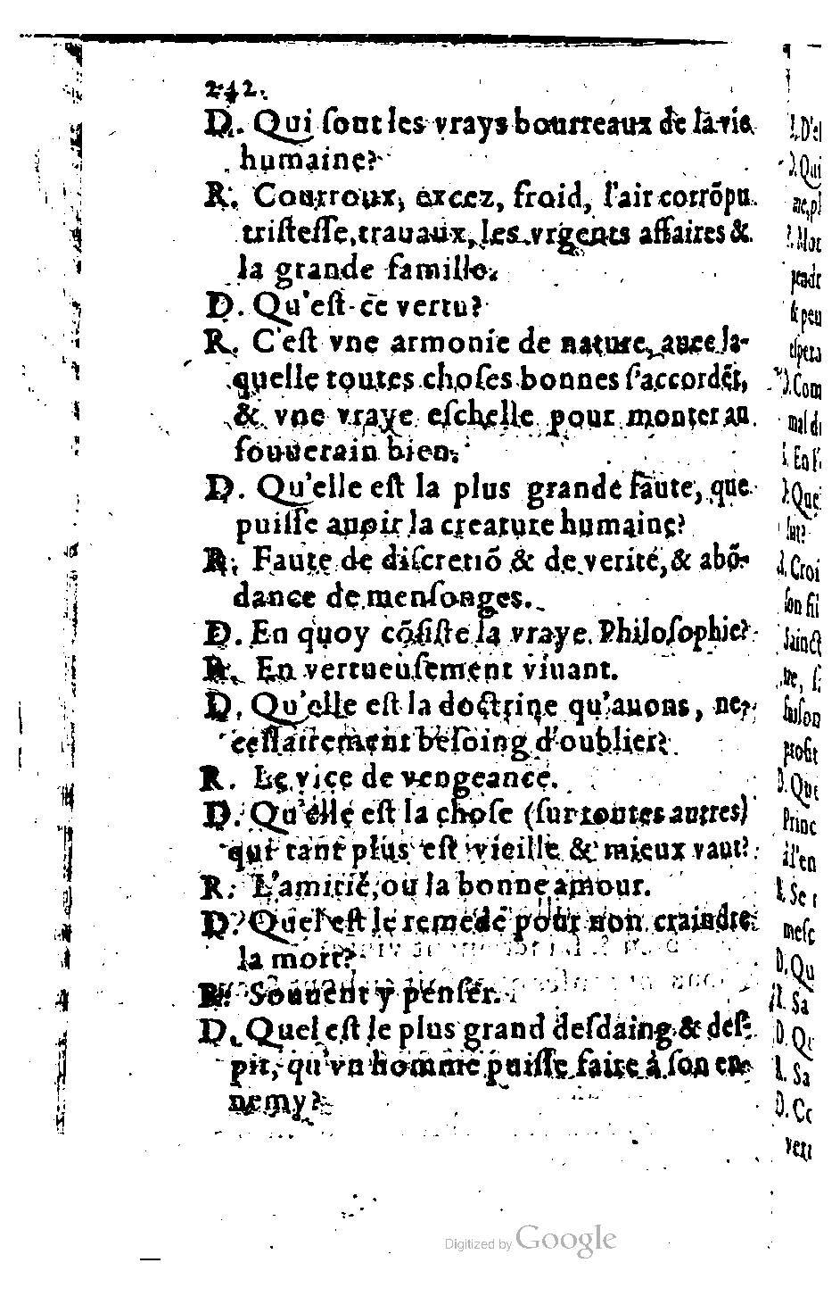 1582 - Nicolas Bonfons - Trésor des sentences dorées - BM Lyon 1582 - Nicolas Bonfons - Trésor des sentences dorées - BM Lyon