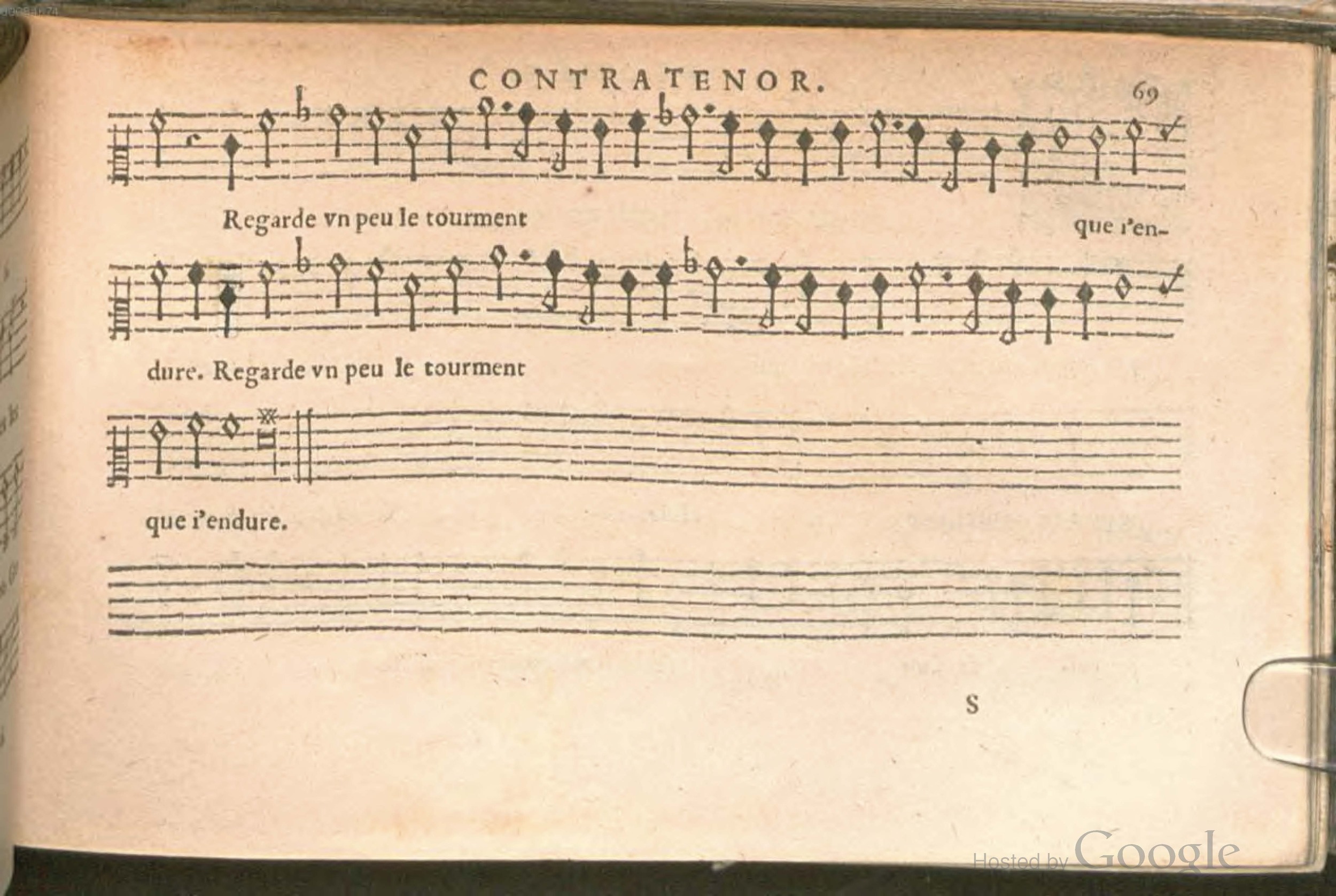 1576 - [Pierre de Saint-André] - Trésor de musique d’Orlande de Lassus Contratenor - BSB Munich