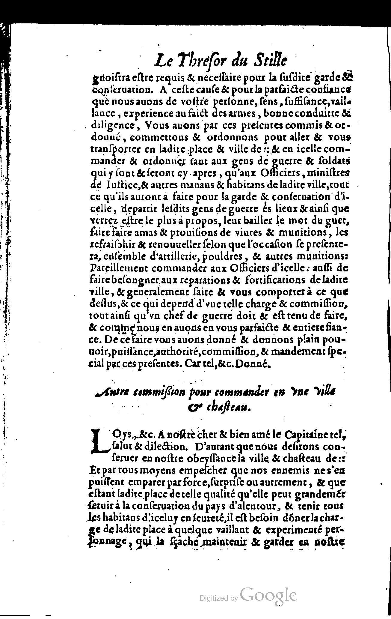 1614 - Jean Richer - Trésor du nouveau style et protocole de la chancellerie de France - BSB Munich