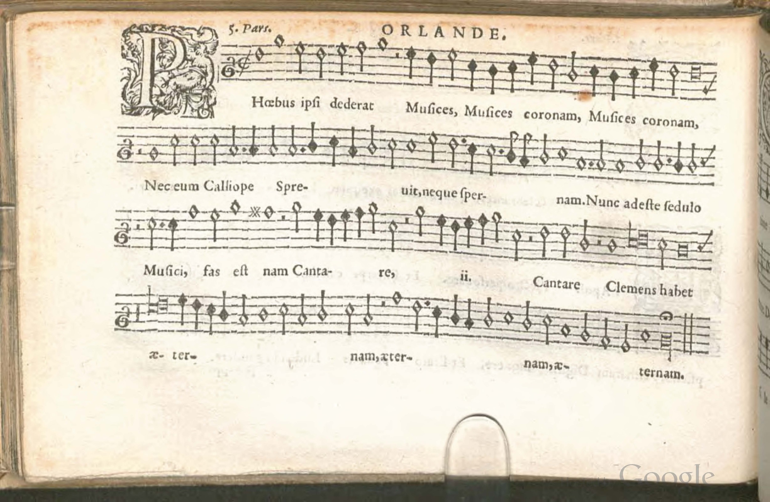 1576 - [Pierre de Saint-André] - Trésor de musique d’Orlande de Lassus Superius - BSB Munich