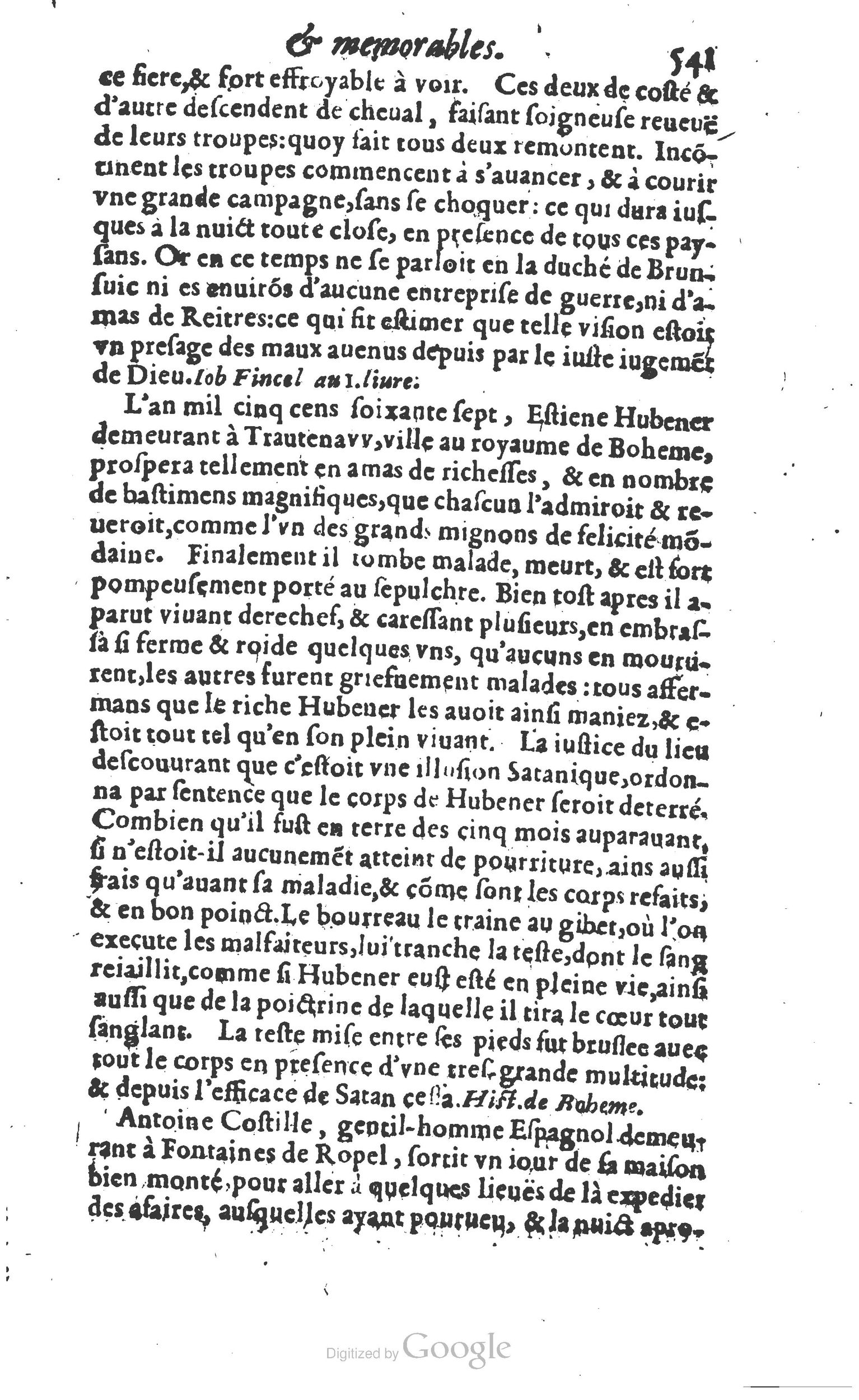 1610 - Paul Marceau - Trésor d’histoires admirables et mémorables - Princeton
