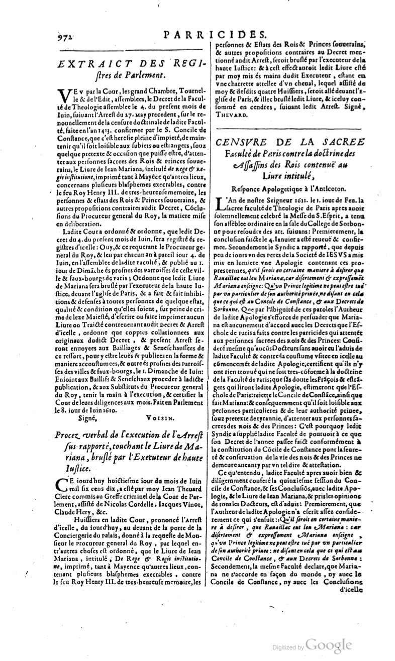 1629 - Veuve Nicolas Buon - Trésor du droit français (29620 T. 2) - BM Lyon
