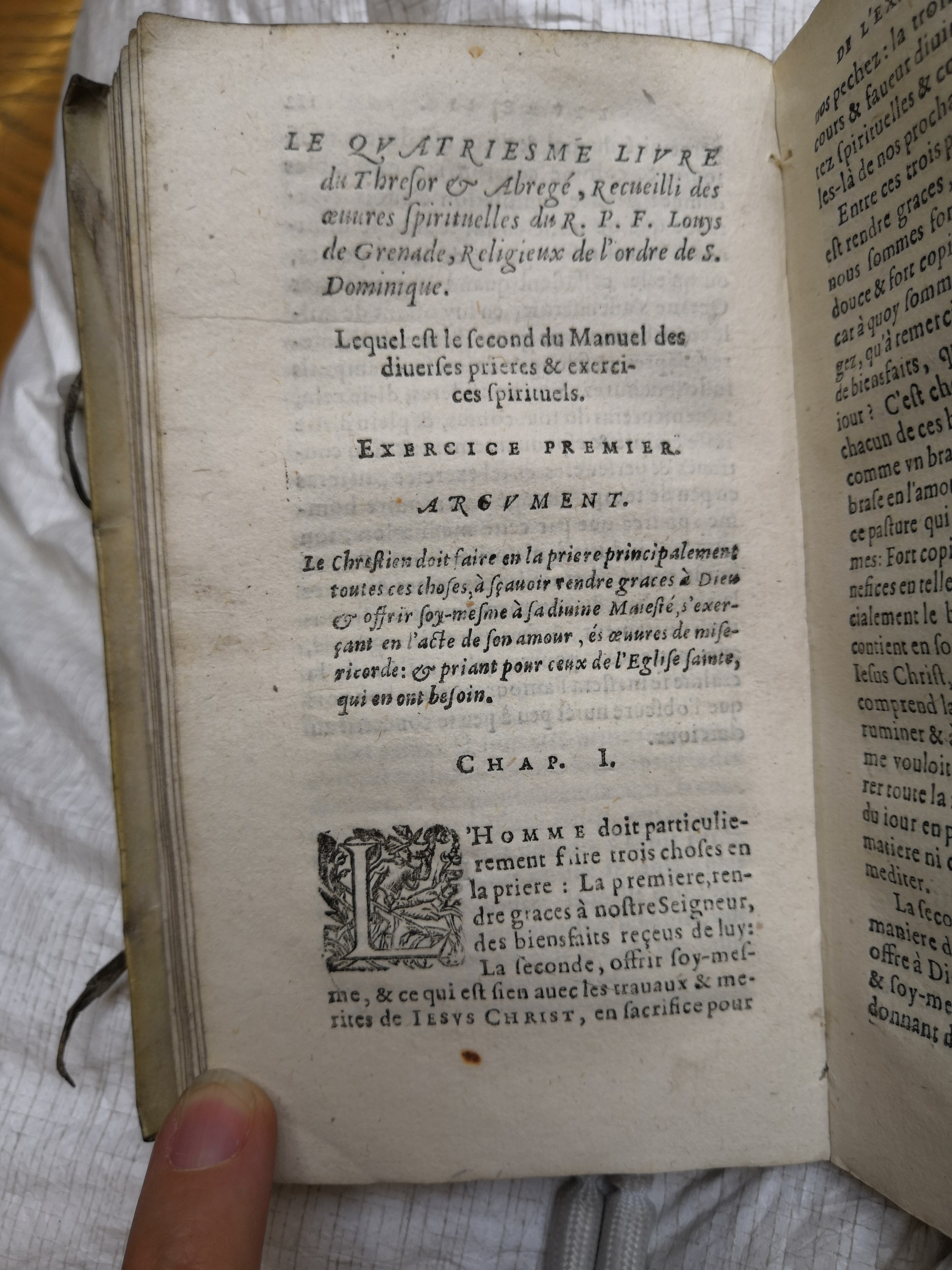 1605 - Jean Osmont - Trésor de toutes les œuvres spirituelles du révérend Père F. Louis de Grenade - Anvers Université